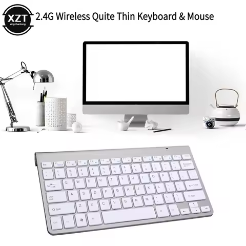2.4G Wireless Mini Keyboard for iPad MacBook Phone Tablet Smart TV Rechargeable Wireless Keyboard
