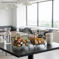 <TBSG>   Coffee Pod Storage Square Iron Holder Capsule Organizer with Creamer Box for Home Kitchen C