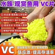 鱼用VC片观赏鱼专用VC片水族鱼缸VC泡腾片剂养鱼提免疫力减少生病VC slices for fish, special VC slices for ornamental fish, aquarium