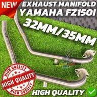 EXHAUST MANIFOLD FZ150I 32MM 35MM LINK PIPE EKZOS MANIFOLD FZ150I  DYNO SENSOR MANIFOLD FZ150