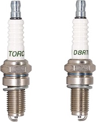 TORCH Pack of 2 D8RTC Spark Plug Replacement for DPR8EA-9 Spark Plug, 5829/DP8EA-9 2120/D8EA 7162/DR