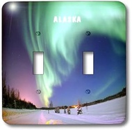 3dRose lsp_101732_2 Incredible Northern Lights Over Alaska Double Toggle Switch