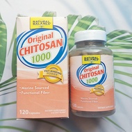 ไกโตซาน Original Chitosan 1000 mg 120 Capsules (Natural Balance®) ไคโตซาน ไฟเบอร์จากธรรมชาติ