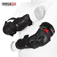 WOSAWE MTB Motorcycle Knee Pads Elbow Protection Set Motocross Snowboard Racing Ski Roller Body Protective Suit Kneepads Adult Knee Shin Protection