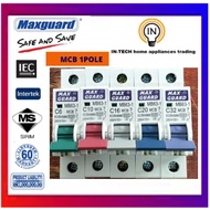 MAXGUARD 6A TO 32A 1POLE MCB (6kA MCB)