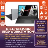 DELL PRECISION WORKSTATION 5000 SERIES - 15 INCH FHD/QHD DISPLAY -  INTEL CORE i7 - 7TH/8TH/10TH GEN
