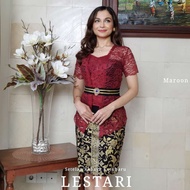 Kanaya Baju kebaya brokat SETELAN kebaya bali Lestari dan rok KATUN BATIK PENDEK kebaya bali modern