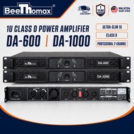 Power Amplifier Class D 1U 2 Channel 2x600W 2x1000W Professional PA Audio Amp BeeThomax DA-600 DA-10