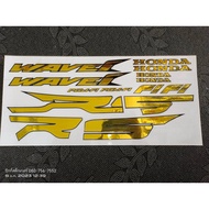 WAVE -125 S R Sticker Gold Foil Work