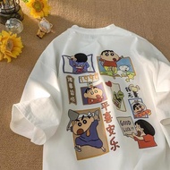 Short-Sleeved T-Shirts For Men And Women, Xiaoxin Crayon Cartoon Print, Casual Oversized, Couple Siz