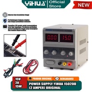 YIHUA 1502DD LED DC POWER SUPPLAY DIGITAL HP PONSEL 2 AMPER 2A 15V OR - DREAMS WOOD