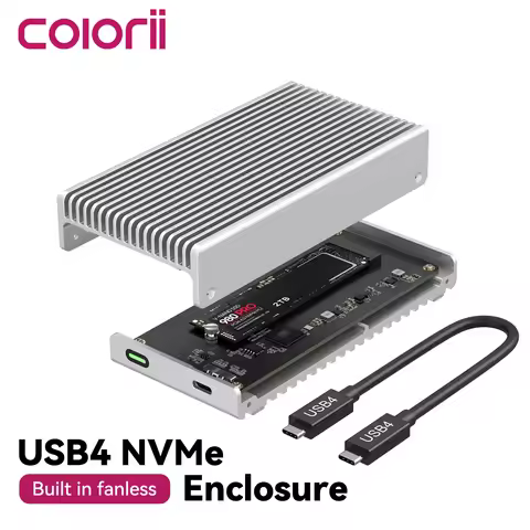 40Gbps M.2 NVMe USB 4.0 SSD Enclosure Thunderbolt USB-C SSD Case Compatible with USB 3.2/3.1/3.0 For