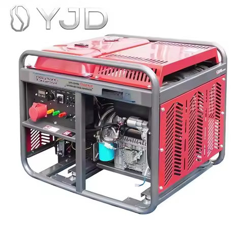 AUCAN Compact 15kVA Diesel Powered Inverter Generator Open Frame Design 50/60Hz Frequency Reliable P