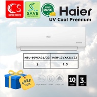 [SAVE 4.0 ] HAIER INVERTER AIRCOND 5 STAR  UV Cool Premium HSU-10VXA21 1HP / HSU-10VXA22 1.5HP / HSU-13VXA21 2HP / HSU-13VXA22 2.5HP