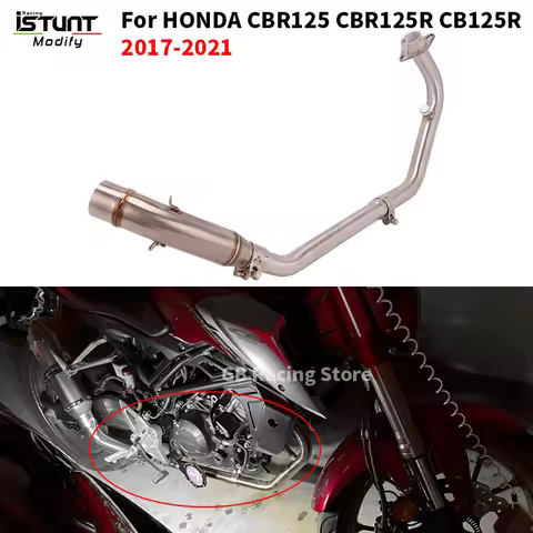 Slip On For HONDA CBR125 CBR125R CB125R CBR 125R CB 125 2017 - 2021 Motorcycle Exhaust Modified Fron