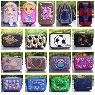 พร้อมในสต็อกเครื่องเขียน smiggle ออสเตรเลียเคสแข็งสำหรับนักเรียนกล่องเครื่องเขียน EVA เบาพิเศษไร้เสียงกล่องดินสอสร้างสรรค์ความจุใหญ่