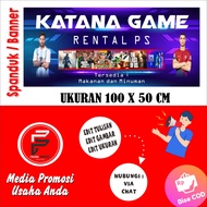 PS Rental Banner Playstation Rental Banner/ PS Rental Banner Size 100 x 50 cm