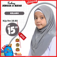 KELABU PENGAKAP  Tudung Sekolah / Tudung Kerja / Tudung Sarung / Lycra