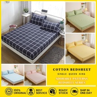 Non-slip Fitted Bed Sheet Single Double Queen King Size Mattress Cover Cotton Mattress Protector