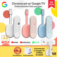 [READY STOCK]Google Chromecast with Google TV Built in/Google Chromecast 2020 / Google Chromecast 4K(3 colors) / Chromecast 3