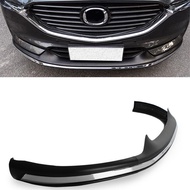 For 3PCS Front Lip Spoiler Separator NEW Mazda CX-5 CX-8 CAR Bumper Decoration Accessories Black ABS Material Body Kit 2