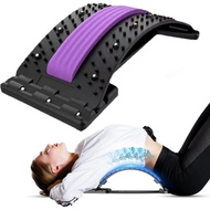 Back Stretcher, 4-Level Lumbar Support Board, for Lower Back Pain Relief, Adjustable Lumbar Back Cra