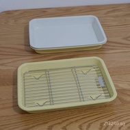 Side dish plate rolled edge2F Oven Safe Fruit Plate Baking Tray Bambu Tray Bakeware Enamel Rain Flow
