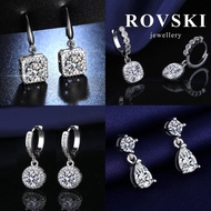 Raya Subang Tela S925 Sterl Shimmer and Elegant Wn's Fashion Drop Earrs Ant Silver with Colorful Des