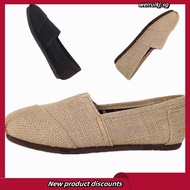 Toms Shoes Linen Shoes Stripe Color Mules Casual Women Flat Shoes