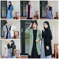 [Dijual] Cardigan Zahira long oversize tangan balon cardy rajut wanita