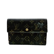 【二手】LOUIS VUITTONLouis Vuitton Etui Papier Monogram 三折皮夾 皮夾 品牌零錢包 鈔票夾ブラウン