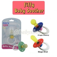 FIFFY Baby Soother Cherry/Oval Shape Latex Puting Kosong Puting Hisap Bayi [ 0-3m+ ]