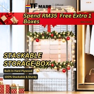 TFMART 24L/80L/110L Transparent Foldable Storage Box Clothes Organizer Clothes Storage Oxford Storag