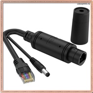 [Q B T C] New Waterproof 1000Mbps POE Splitter 48V to 12V IEEE 802.3af/At Adapter for Outdoor IP Cam