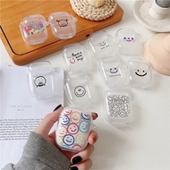 Transparent Smiley Baseus W04&W04 Pro Headphone Case