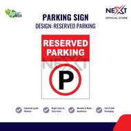 Parking Sign | Sticker on Board | Reserved Parking / Visitor Parking / Staff Parking / Customer Park