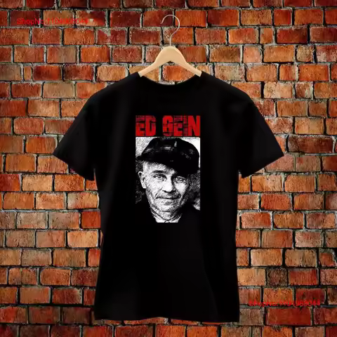 Ed Gein T shirt vintage Washed Comfortable Versatile Breathable Stretched Slightly Soft streetwear T