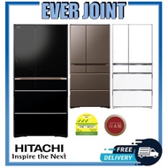 Hitachi R-WXC740KS [572L] Made In Japan Inverter Fridge + Free Air Purifier n Vacuum Container + Free Disposal