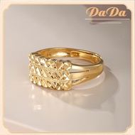 แหวนทองแท้ 99% 18k ผู้หญิงทองสองแถวรูปแบบรักเครื่องประดับแต่งงานปรับได้ ทอง แท้ หลุด จำนำ