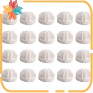 20 Pcs Grid Cube Connector Abs Connectors For Wire Cube Storage Shelving (White)
