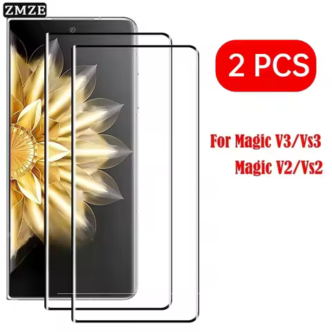 For Honor Magic V3 V2 Glass for Honor Magic V5 V6 Tempered Glass 9H Full Curved Protective Screen Pr