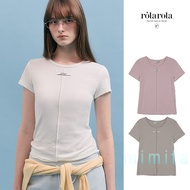 [ ROLAROLA ] NUBASIC TENCEL U-NECK T-SHIRT