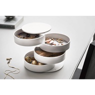 山崎實業 Tower 飾品收納托盤 4層 白色