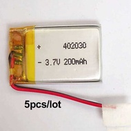 Yy 5Pcs 3.7V 200Mah Polymer 402030 042030 Battery Replacement Bluetooth Earphone GPS PDA POS Device