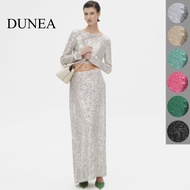 DUNEA Women Long Sleeve & Top Long Half Skirt Sequin Suit