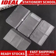 Transparent A5 A6 B5 Ring Binder Pockets Zip Envelope PVC Pouch Document Filing Bags Organizer DATA