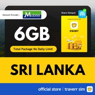 【Sri Lanka Sim Card】【✅ Hotspot】【Mobitel】【6GB】【4G High Speed Data】4G Travel Sim Card