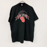 เสื้อยืดพิมพ์ลายแขนสั้น BVD ตะเข็บเดี่ยว สีดำ ไซส์ XL เสื้อยืดและเสื้อตัดและเย็บ สำหรับผู้ชาย ผ้าคอต