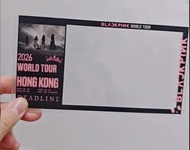 Blackpink 香港演唱會門票卡套(不連門票)