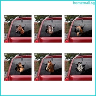 HO Fun 3D Animal Horse Mirror Wall Sticker Simulation Waterproof Decal for Window